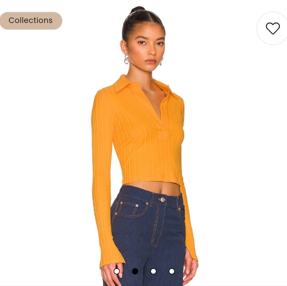 Helmut Lang long sleeve crop polo shirt - Picture 2 of 14